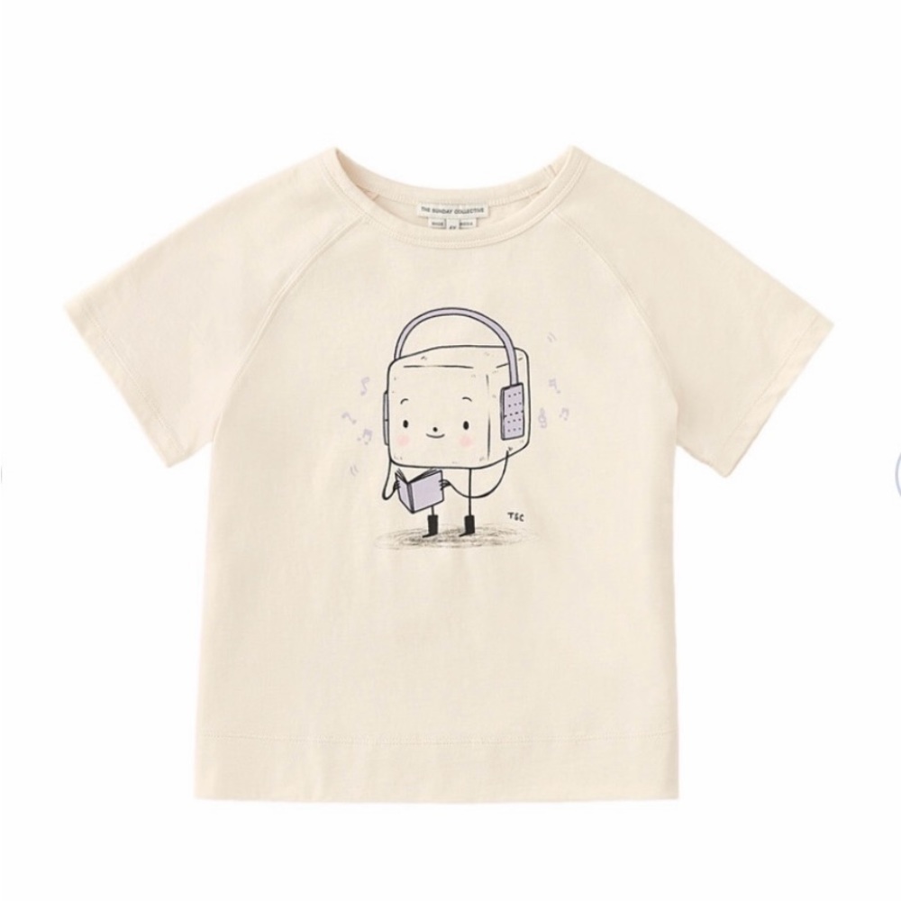 Musical Marshmellow Reglan Sleeve Tee by The Sunday Collective